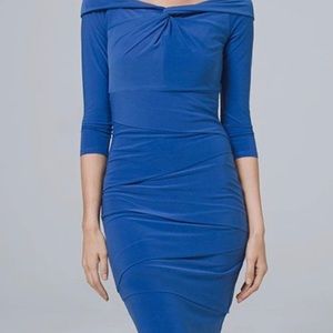 White House Black Market Sapphire Blue dress